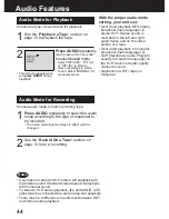 Preview for 44 page of Panasonic AG527DVDE - DVD/VCR/MONITOR Operating Instructions Manual