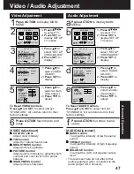 Preview for 47 page of Panasonic AG527DVDE - DVD/VCR/MONITOR Operating Instructions Manual