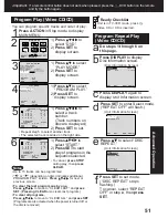 Preview for 51 page of Panasonic AG527DVDE - DVD/VCR/MONITOR Operating Instructions Manual