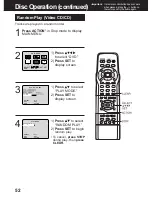 Preview for 52 page of Panasonic AG527DVDE - DVD/VCR/MONITOR Operating Instructions Manual