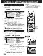 Preview for 60 page of Panasonic AG527DVDE - DVD/VCR/MONITOR Operating Instructions Manual