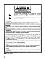 Preview for 2 page of Panasonic AG5700P - SVHS Operating Instructions Manual