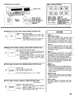 Preview for 45 page of Panasonic AG6730P - TIME LAPSE RECORDER Operating Instructions Manual