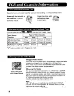 Preview for 14 page of Panasonic AG710 - INDUSTRIAL VHS Operating Instructions Manual