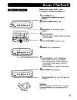 Preview for 9 page of Panasonic AG710P - VCR/BRC Operaing Instructions