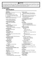 Preview for 2 page of Panasonic AGDVX100BP - DVC CAMCORDER Service Manual