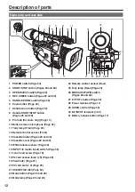 Preview for 12 page of Panasonic AGHVX200P - MEMORY CARD CAMCORDER Operating Instructions Manual