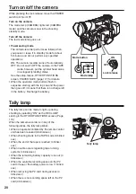 Preview for 20 page of Panasonic AGHVX200P - MEMORY CARD CAMCORDER Operating Instructions Manual