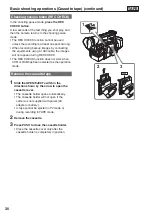 Preview for 30 page of Panasonic AGHVX200P - MEMORY CARD CAMCORDER Operating Instructions Manual