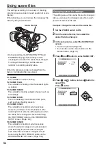 Preview for 54 page of Panasonic AGHVX200P - MEMORY CARD CAMCORDER Operating Instructions Manual