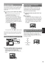 Preview for 75 page of Panasonic AGHVX200P - MEMORY CARD CAMCORDER Operating Instructions Manual