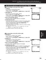 Preview for 45 page of Panasonic AGVP310 - DVD/VCR DECK Operating Instructions Manual