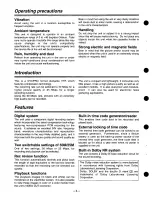 Preview for 4 page of Panasonic AJ-D90 Operating Instructions Manual