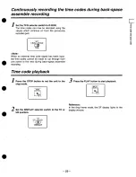 Preview for 29 page of Panasonic AJ-D90 Operating Instructions Manual