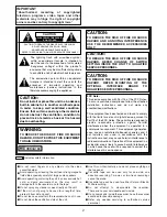 Preview for 2 page of Panasonic AJ-D95 Operating Instructions Manual