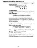 Preview for 21 page of Panasonic AJ-HD150 Operating Instructions Manual