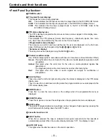 Preview for 8 page of Panasonic AJ-HD150FE Operating Instructions Manual