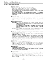 Preview for 12 page of Panasonic AJ-HD150FE Operating Instructions Manual