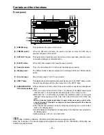 Preview for 8 page of Panasonic AJ-HD3700B Operating Instructions Manual