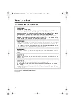 Preview for 2 page of Panasonic AJ-PCD30PJ Operating Instructions Manual