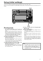 Preview for 17 page of Panasonic AJ-SD255 - Professional Editing Video Cassete... Operating Instructions Manual