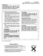 Preview for 7 page of Panasonic AJD450 - DVCPRO EDITOR Operating Instructions Manual