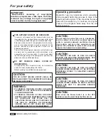 Preview for 2 page of Panasonic AJHD1200A - DVCPRO HD VTR Operating Instructions Manual