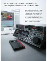 Preview for 2 page of Panasonic AJHD1800 - VTR DVCPRO HD Brochure & Specs