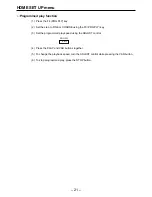 Preview for 21 page of Panasonic AJHD3700B-PE Operating Instructions Manual