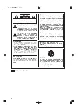 Preview for 2 page of Panasonic AJHDC27H - DVCPRO HD CAMERA Operating Instructions Manual