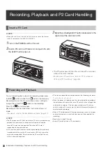 Preview for 34 page of Panasonic AJHPM110E - MEMORY CARD PORTABLE... Operating Instructions Manual