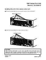 Panasonic AK-HCU931 Install Manual preview