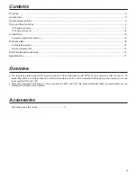 Preview for 3 page of Panasonic AKHRP931 - RMT PANEL - AKHC930 Operating Instructions Manual