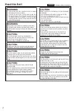 Preview for 2 page of Panasonic AV-AC120ENU Operating Instrctions