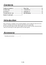 Preview for 6 page of Panasonic AV-HS04M6 Operating Instructions Manual