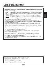 Preview for 5 page of Panasonic AV-HS04M7 Operating Instructions Manual