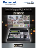 Preview for 1 page of Panasonic AV-HS400 Brochure & Specs