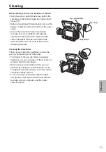 Preview for 71 page of Panasonic AVCCAM AG-AF100P Operating Instructions Manual