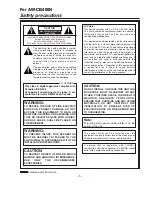 Preview for 5 page of Panasonic AW-CB400L Service Manual