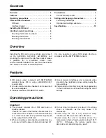 Preview for 3 page of Panasonic AW-PB306 Operating Instructions Manual