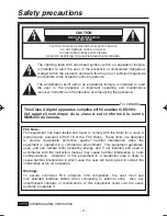 Preview for 2 page of Panasonic AWVF64N - 4" VIEWFINDER Operating Instructions Manual