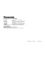 Preview for 8 page of Panasonic AY-PB2003 Operating Instructions Manual