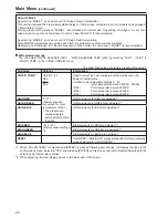 Preview for 10 page of Panasonic BT-LT80W Menu Information