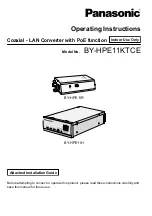 Preview for 1 page of Panasonic BY-HPE11H Operating Instructions Manual