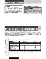 Preview for 4 page of Panasonic C7113U Operating Instructions Manual