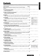 Preview for 5 page of Panasonic CATU7000U - AV CTRL AMP Operating Instructions Manual