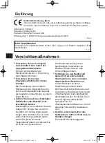 Preview for 8 page of Panasonic CF-VCB201 Operating Instructions Manual