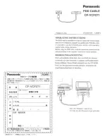 Panasonic CF-VCF271W Operating Instructions preview