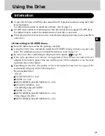 Preview for 25 page of Panasonic CF-VDRRT3U - CD-RW / DVD-ROM Combo Drive Operating Instructions Manual