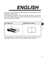 Preview for 5 page of Panasonic CF-VEB071W Operating Instructions Manual